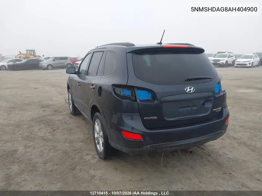 2010 HYUNDAI SANTA FE VIN 5NMSHDAG8AH404900 — фото 3