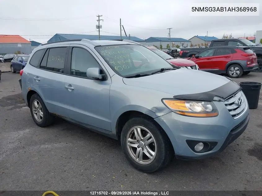 2010 HYUNDAI SANTA FE VIN 5NMSG3AB1AH368968 — фото 13