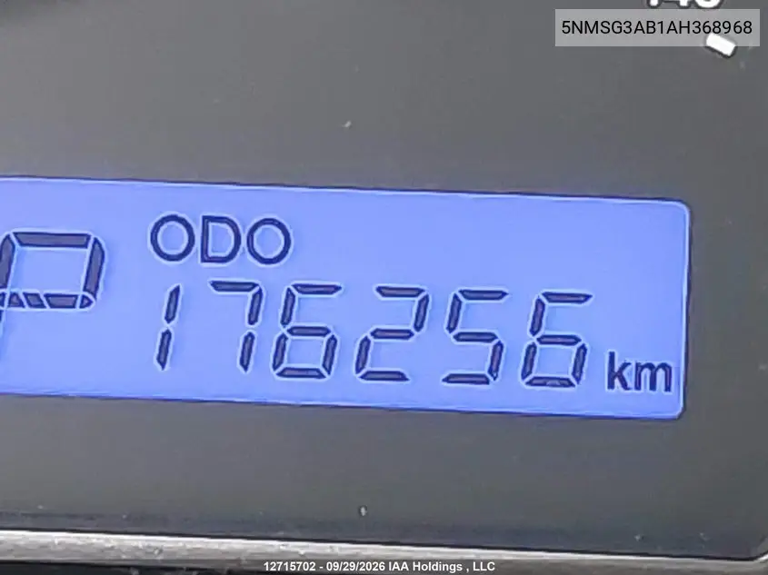 2010 HYUNDAI SANTA FE VIN 5NMSG3AB1AH368968 — фото 15