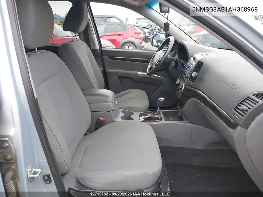 2010 HYUNDAI SANTA FE VIN 5NMSG3AB1AH368968 — фото 5