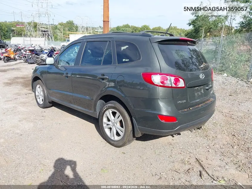 2010 HYUNDAI SANTA FE VIN 5NMSHDAG5AH359057 — фото 3