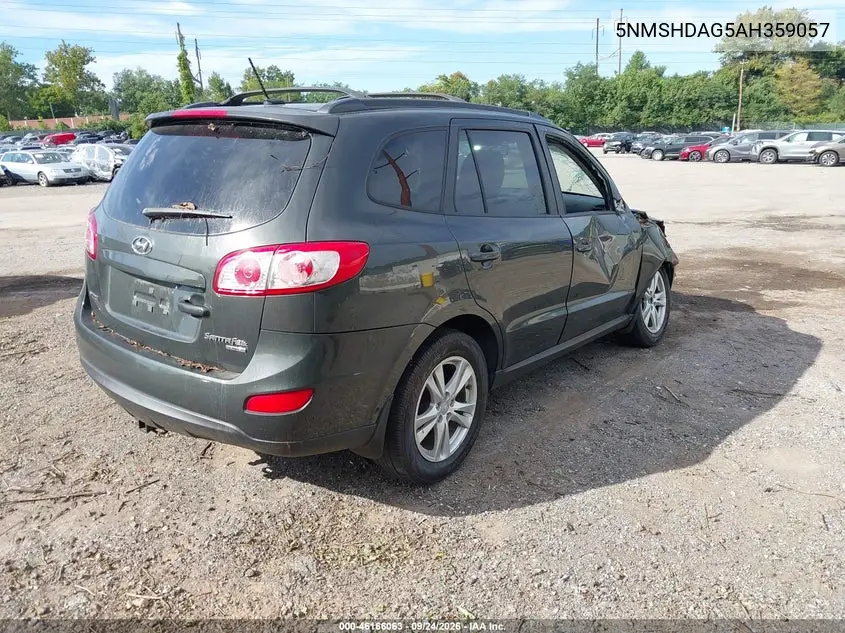 2010 HYUNDAI SANTA FE VIN 5NMSHDAG5AH359057 — фото 4