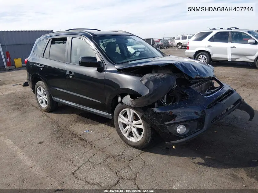 HYUNDAI SANTA FE 2010, VIN 5NMSHDAG8AH407246