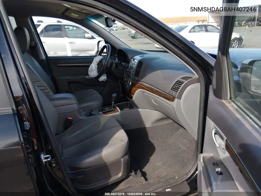 2010 HYUNDAI SANTA FE VIN 5NMSHDAG8AH407246 — фото 5