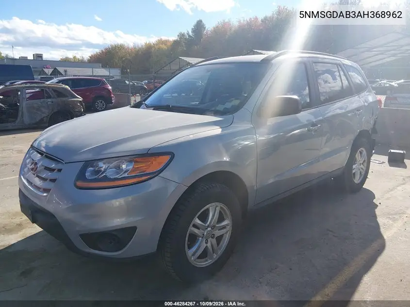 2010 HYUNDAI SANTA FE VIN 5NMSGDAB3AH368962 — фото 2