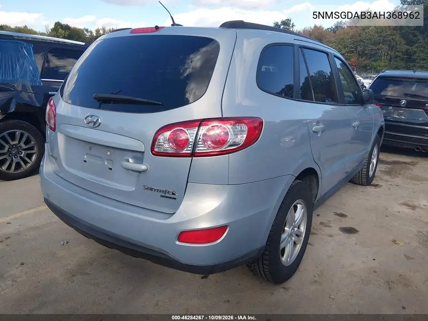 2010 HYUNDAI SANTA FE VIN 5NMSGDAB3AH368962 — фото 4