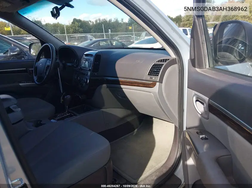 2010 HYUNDAI SANTA FE VIN 5NMSGDAB3AH368962 — фото 5