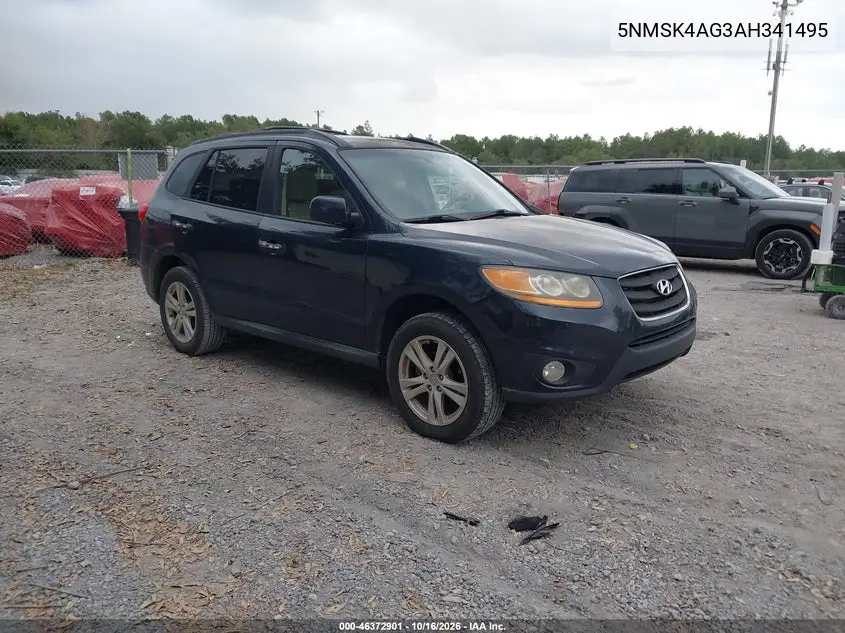 HYUNDAI SANTA FE 2010, VIN 5NMSK4AG3AH341495