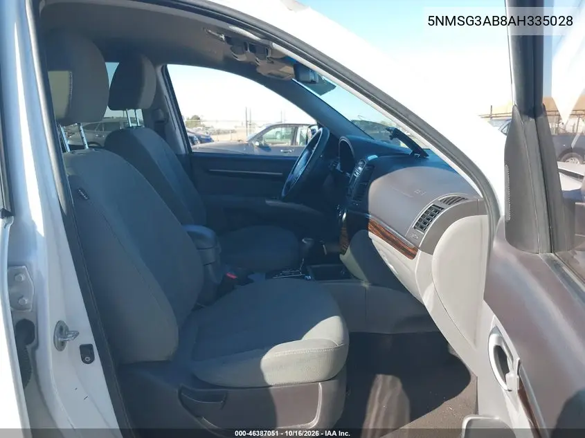 2010 HYUNDAI SANTA FE VIN 5NMSG3AB8AH335028 — фото 5