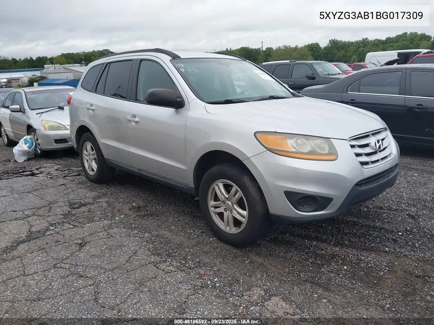 HYUNDAI SANTA FE 2011, VIN 5XYZG3AB1BG017309