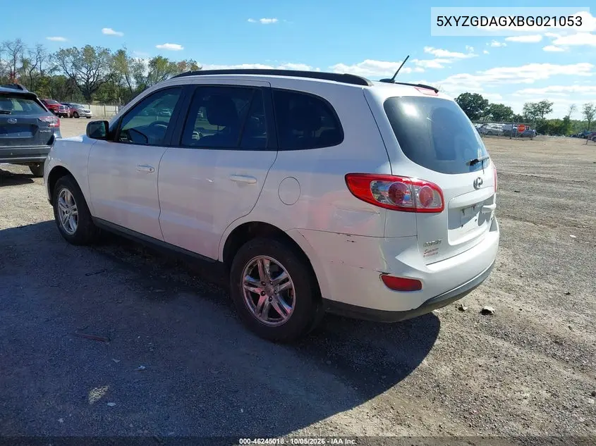 2011 HYUNDAI SANTA FE VIN 5XYZGDAGXBG021053 — фото 3