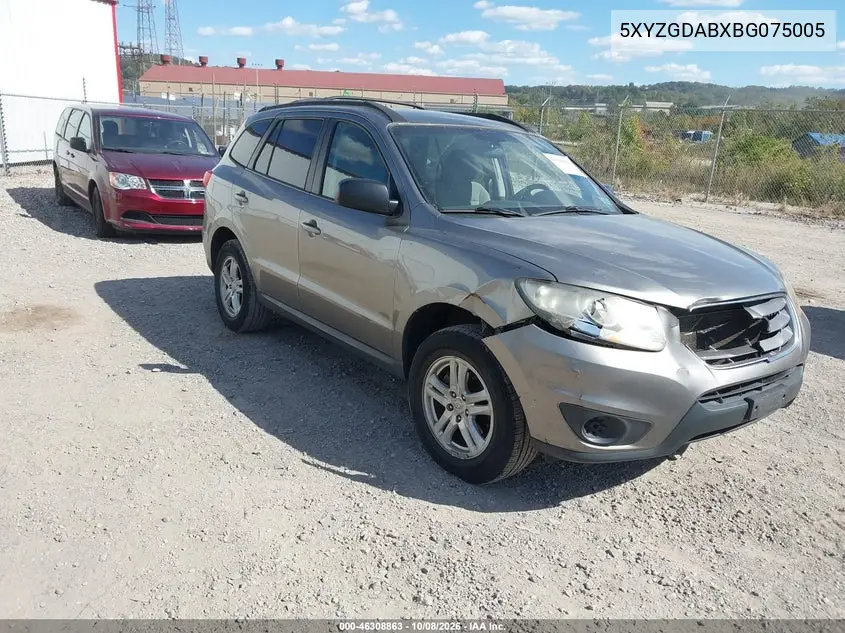 HYUNDAI SANTA FE 2011, VIN 5XYZGDABXBG075005