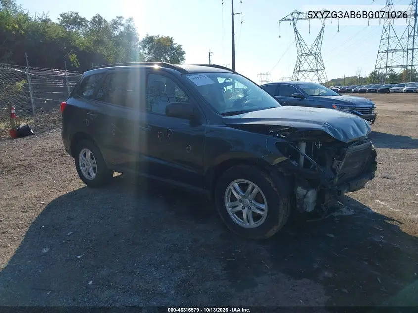 HYUNDAI SANTA FE 2011, VIN 5XYZG3AB6BG071026