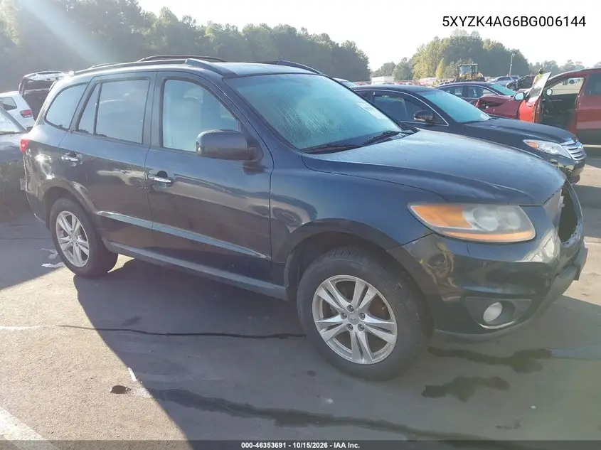HYUNDAI SANTA FE 2011, VIN 5XYZK4AG6BG006144