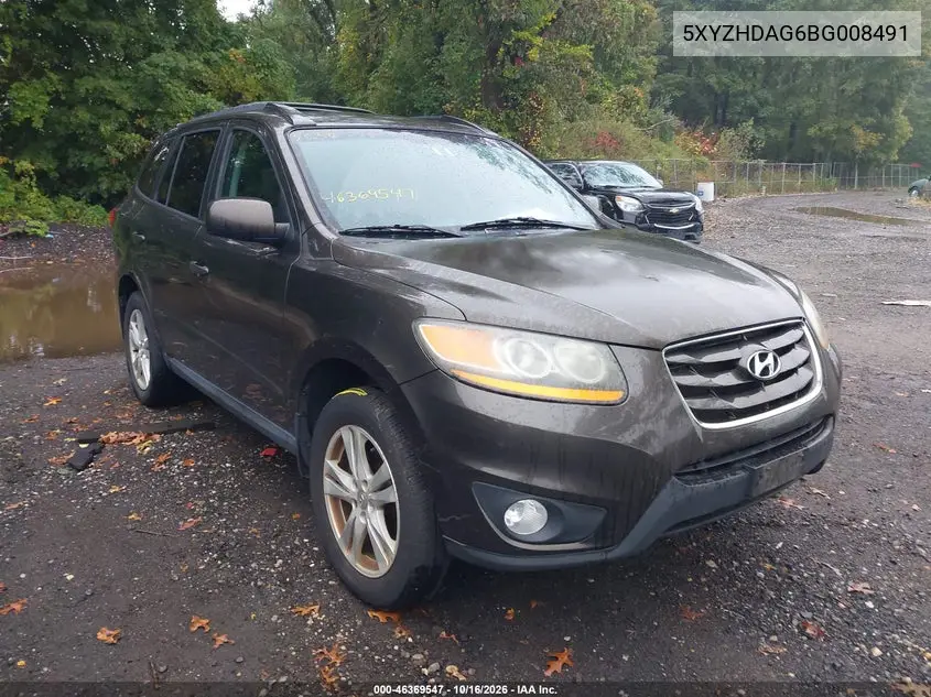 HYUNDAI SANTA FE 2011, VIN 5XYZHDAG6BG008491