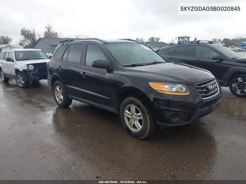 HYUNDAI SANTA FE 2011, VIN 5XYZGDAG5BG020845