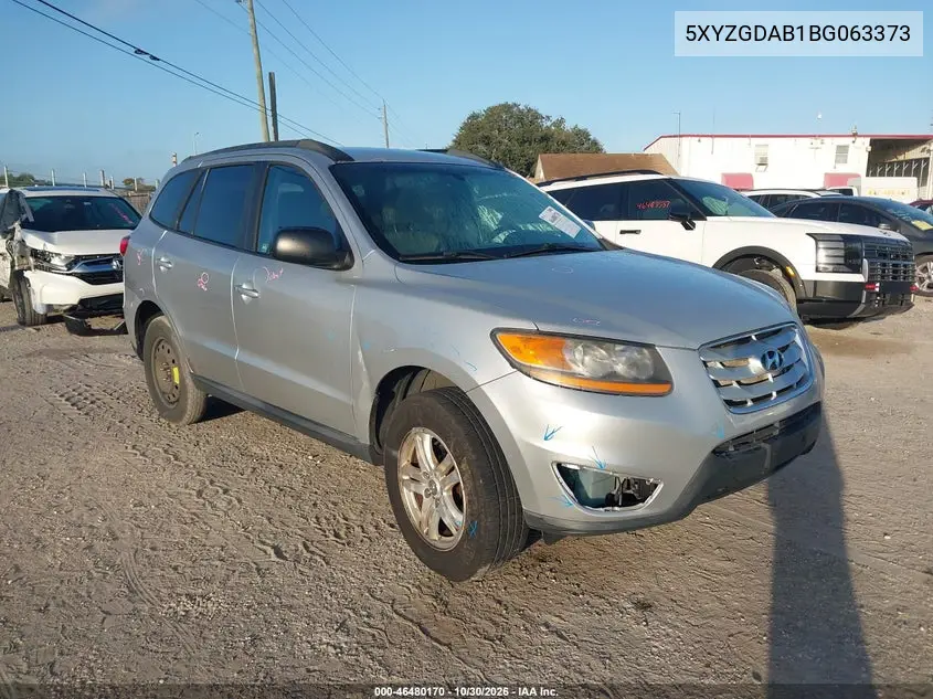 HYUNDAI SANTA FE 2011, VIN 5XYZGDAB1BG063373