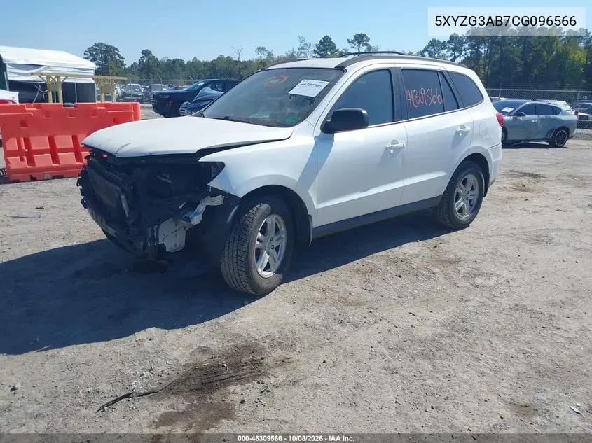 2012 HYUNDAI SANTA FE VIN 5XYZG3AB7CG096566 — фото 2