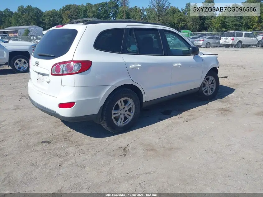 2012 HYUNDAI SANTA FE VIN 5XYZG3AB7CG096566 — фото 4