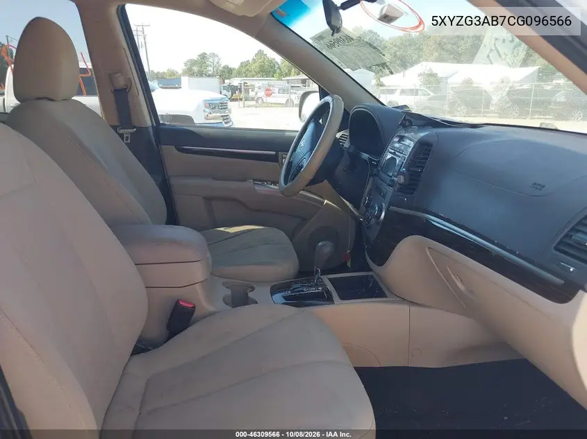 2012 HYUNDAI SANTA FE VIN 5XYZG3AB7CG096566 — фото 5