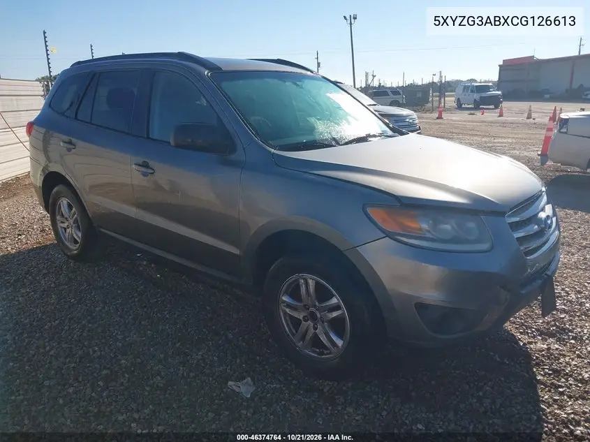 HYUNDAI SANTA FE 2012, VIN 5XYZG3ABXCG126613