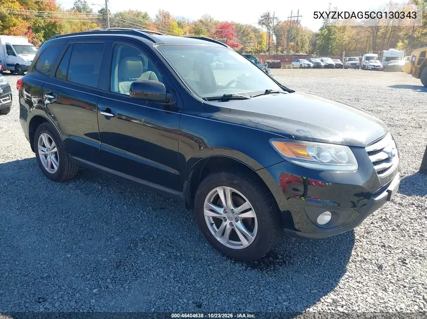 HYUNDAI SANTA FE 2012, VIN 5XYZKDAG5CG130343
