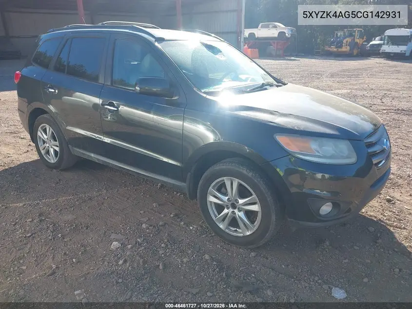 HYUNDAI SANTA FE 2012, VIN 5XYZK4AG5CG142931