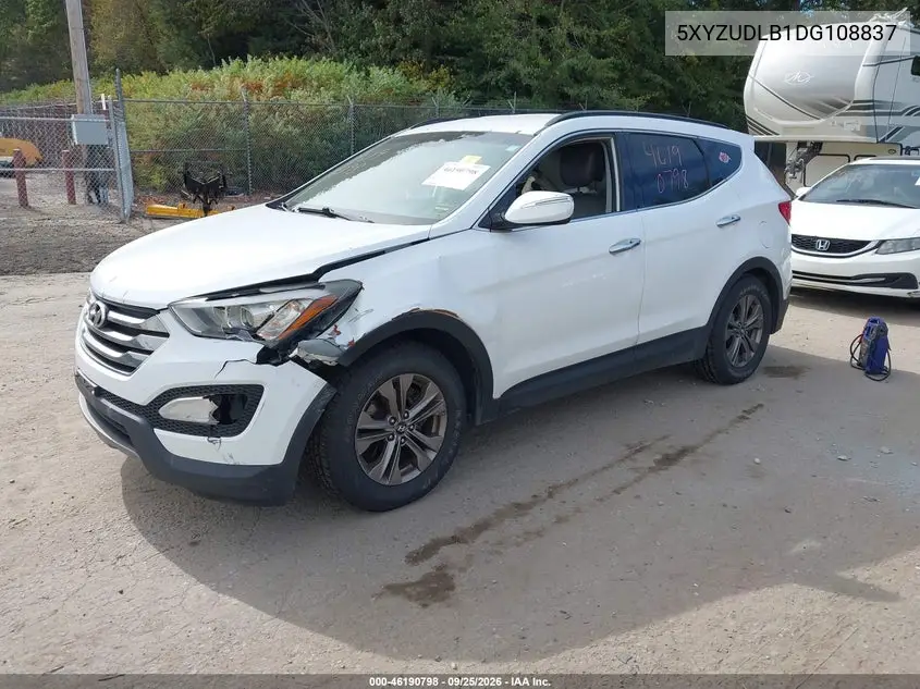 2013 HYUNDAI SANTA FE VIN 5XYZUDLB1DG108837 — фото 2