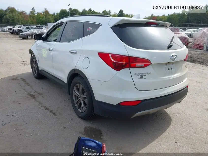 2013 HYUNDAI SANTA FE VIN 5XYZUDLB1DG108837 — фото 3