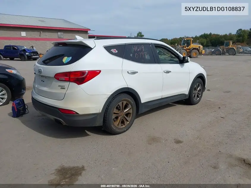 2013 HYUNDAI SANTA FE VIN 5XYZUDLB1DG108837 — фото 4
