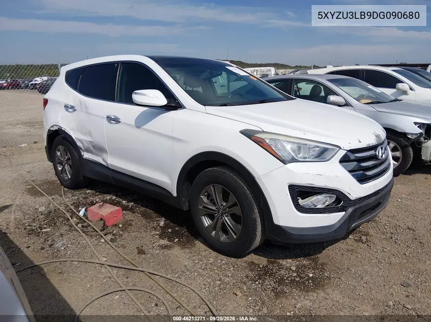 HYUNDAI SANTA FE 2013, VIN 5XYZU3LB9DG090680