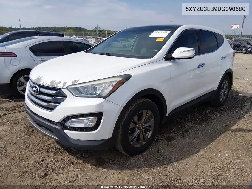 2013 HYUNDAI SANTA FE VIN 5XYZU3LB9DG090680 — фото 2