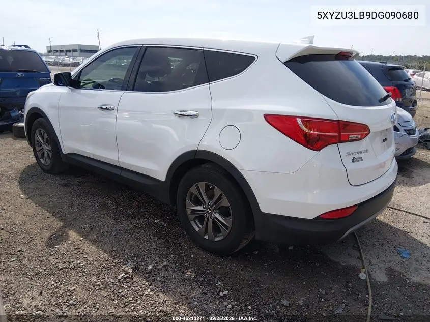 2013 HYUNDAI SANTA FE VIN 5XYZU3LB9DG090680 — фото 3