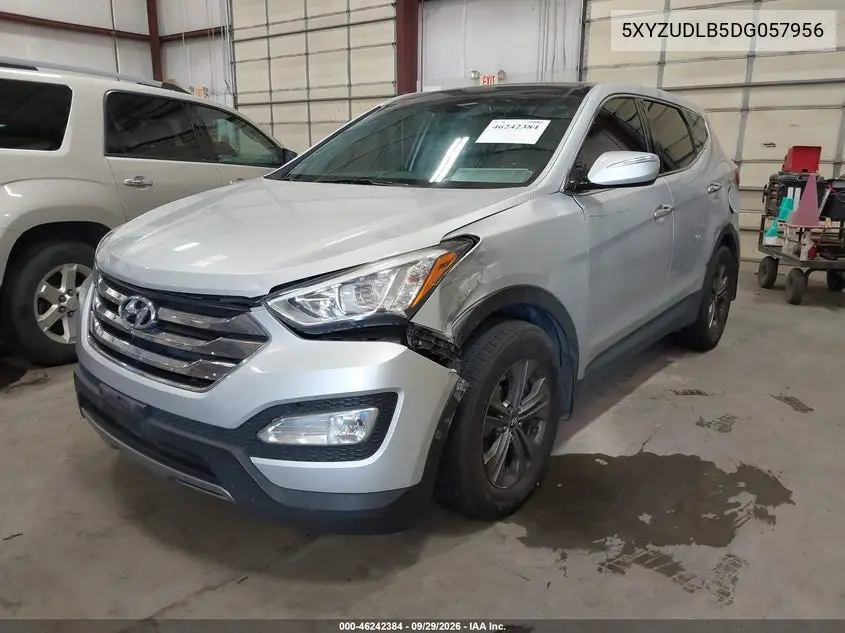 2013 HYUNDAI SANTA FE VIN 5XYZUDLB5DG057956 — фото 2