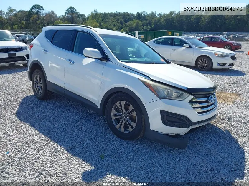 HYUNDAI SANTA FE 2013, VIN 5XYZU3LB3DG064379
