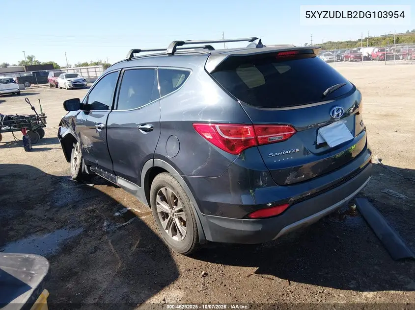 2013 HYUNDAI SANTA FE VIN 5XYZUDLB2DG103954 — фото 3