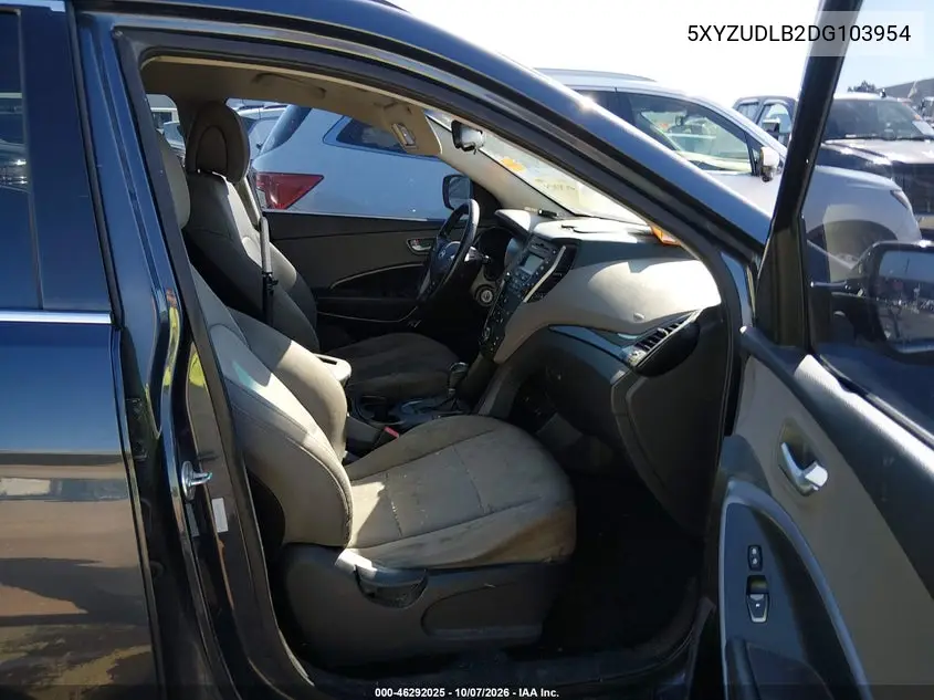 2013 HYUNDAI SANTA FE VIN 5XYZUDLB2DG103954 — фото 5