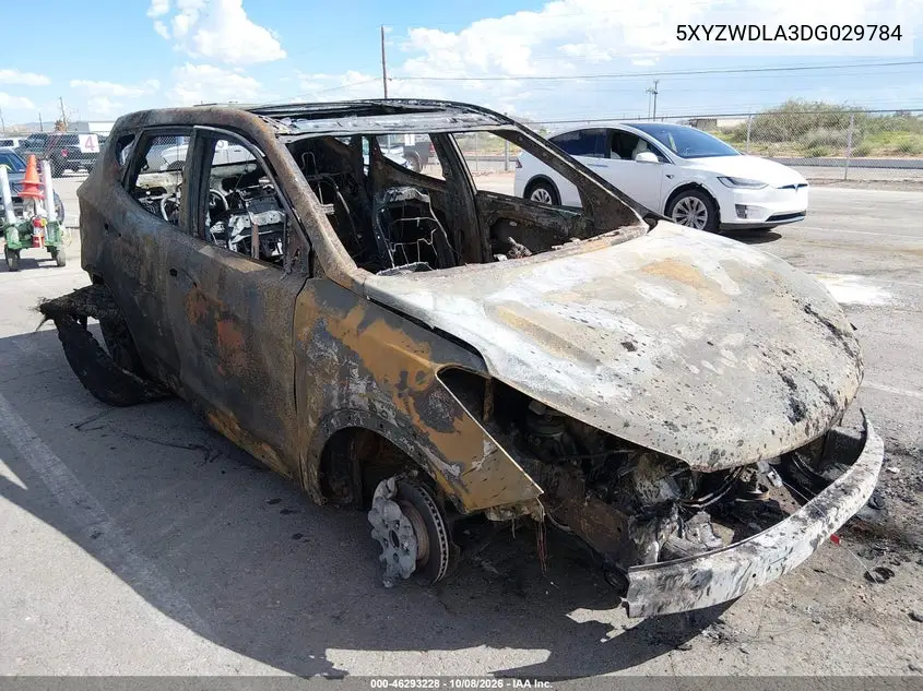 HYUNDAI SANTA FE 2013, VIN 5XYZWDLA3DG029784