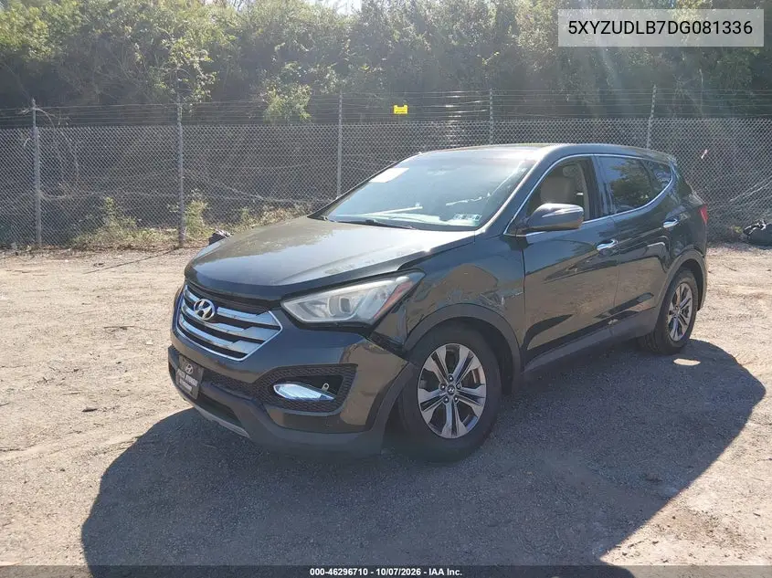 2013 HYUNDAI SANTA FE VIN 5XYZUDLB7DG081336 — фото 2