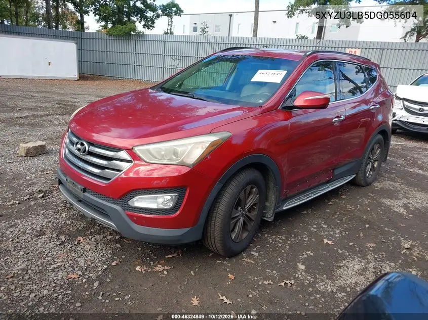 2013 HYUNDAI SANTA FE VIN 5XYZU3LB5DG055604 — фото 2