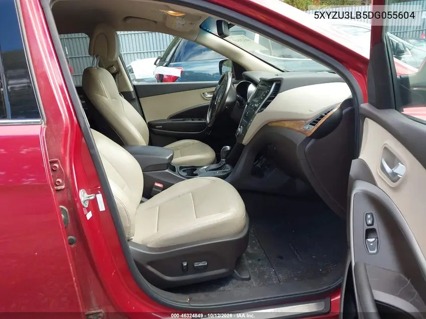 2013 HYUNDAI SANTA FE VIN 5XYZU3LB5DG055604 — фото 5
