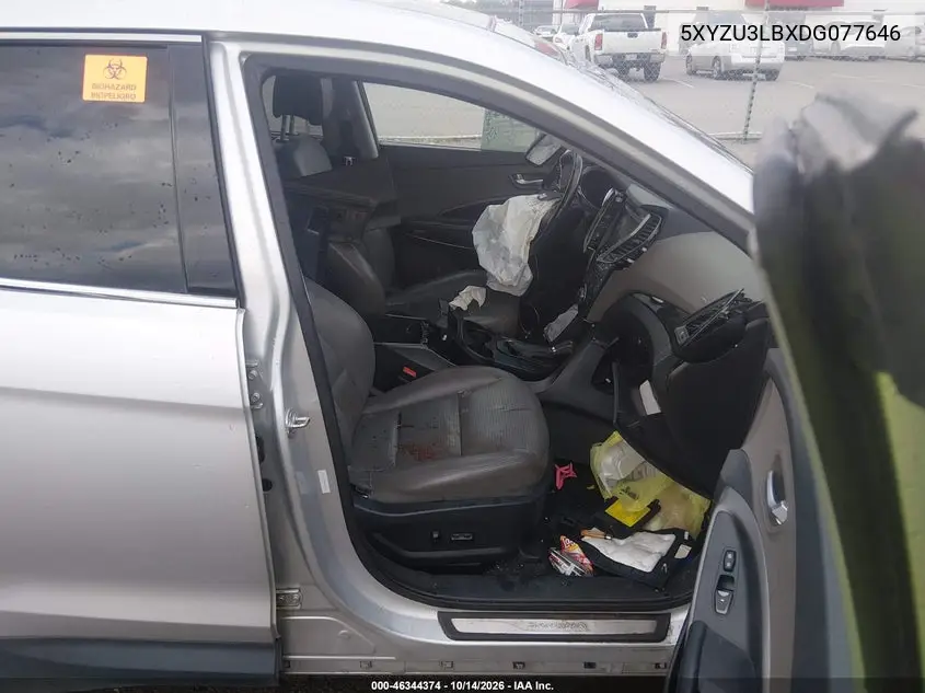 2013 HYUNDAI SANTA FE VIN 5XYZU3LBXDG077646 — фото 5