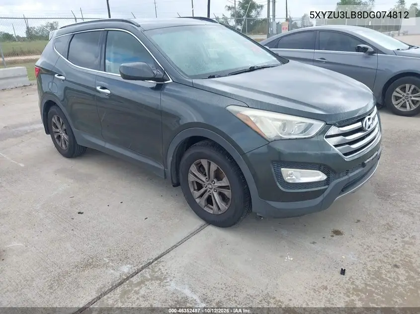 HYUNDAI SANTA FE 2013, VIN 5XYZU3LB8DG074812