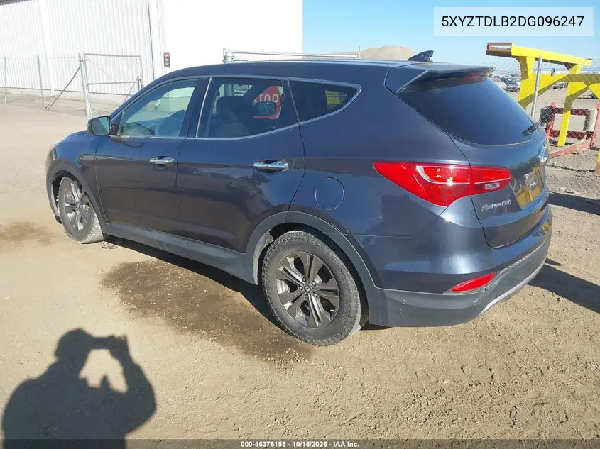 2013 HYUNDAI SANTA FE VIN 5XYZTDLB2DG096247 — фото 3