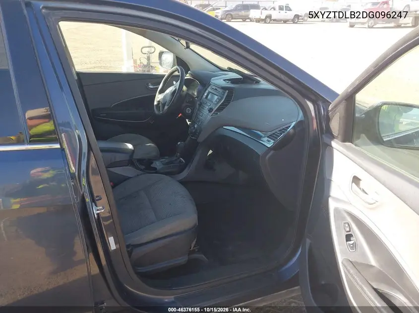 2013 HYUNDAI SANTA FE VIN 5XYZTDLB2DG096247 — фото 5