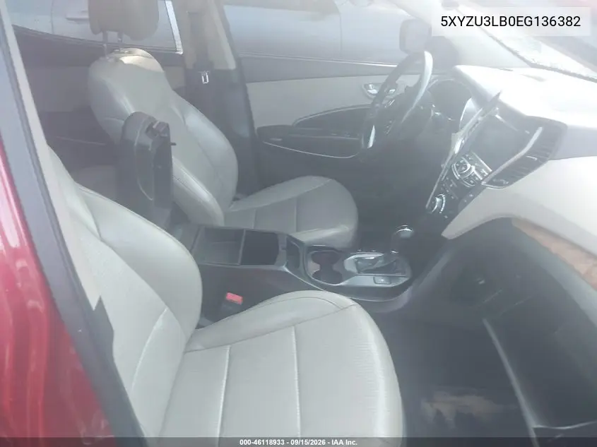 2014 HYUNDAI SANTA FE VIN 5XYZU3LB0EG136382 — фото 5