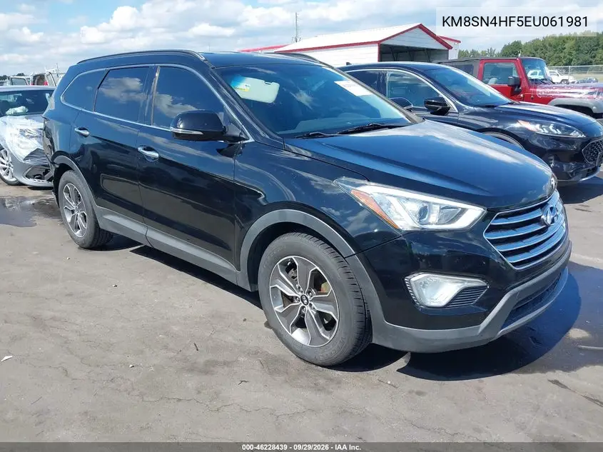 HYUNDAI SANTA FE 2014, VIN KM8SN4HF5EU061981