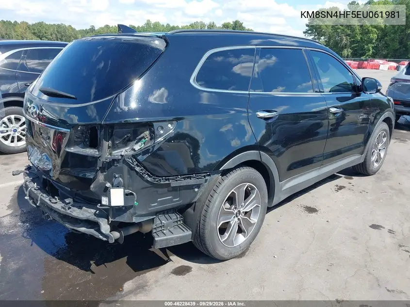 2014 HYUNDAI SANTA FE VIN KM8SN4HF5EU061981 — фото 4