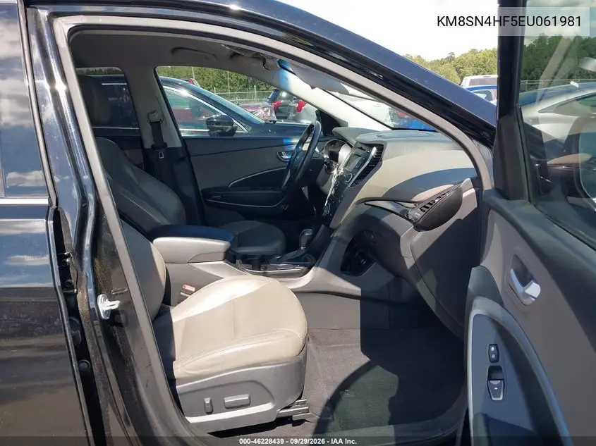2014 HYUNDAI SANTA FE VIN KM8SN4HF5EU061981 — фото 5