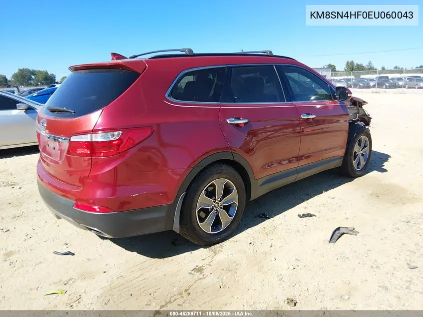 2014 HYUNDAI SANTA FE VIN KM8SN4HF0EU060043 — фото 4